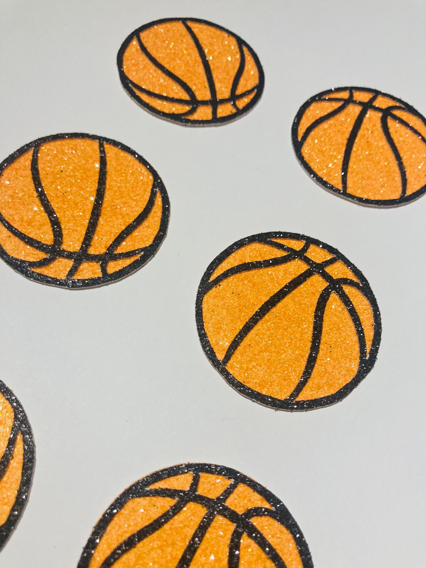 Basketball cupcake toppers, basket ball toppers