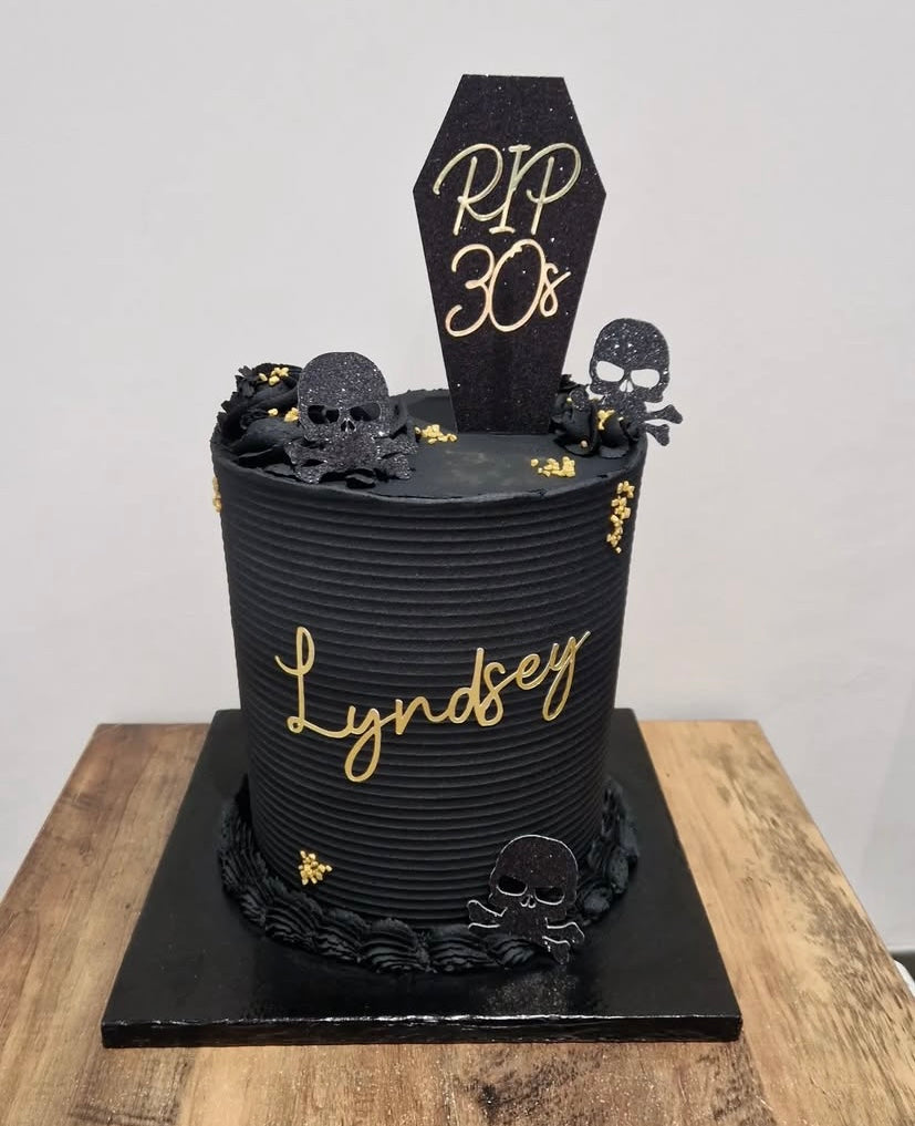 Personalised name & coming of age cake topper set