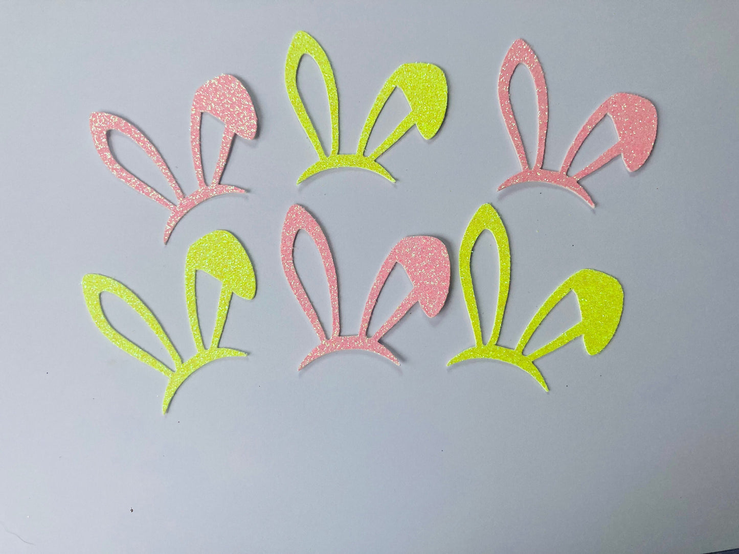 Easter cupcake toppers, Bunny ear cupcake toppers