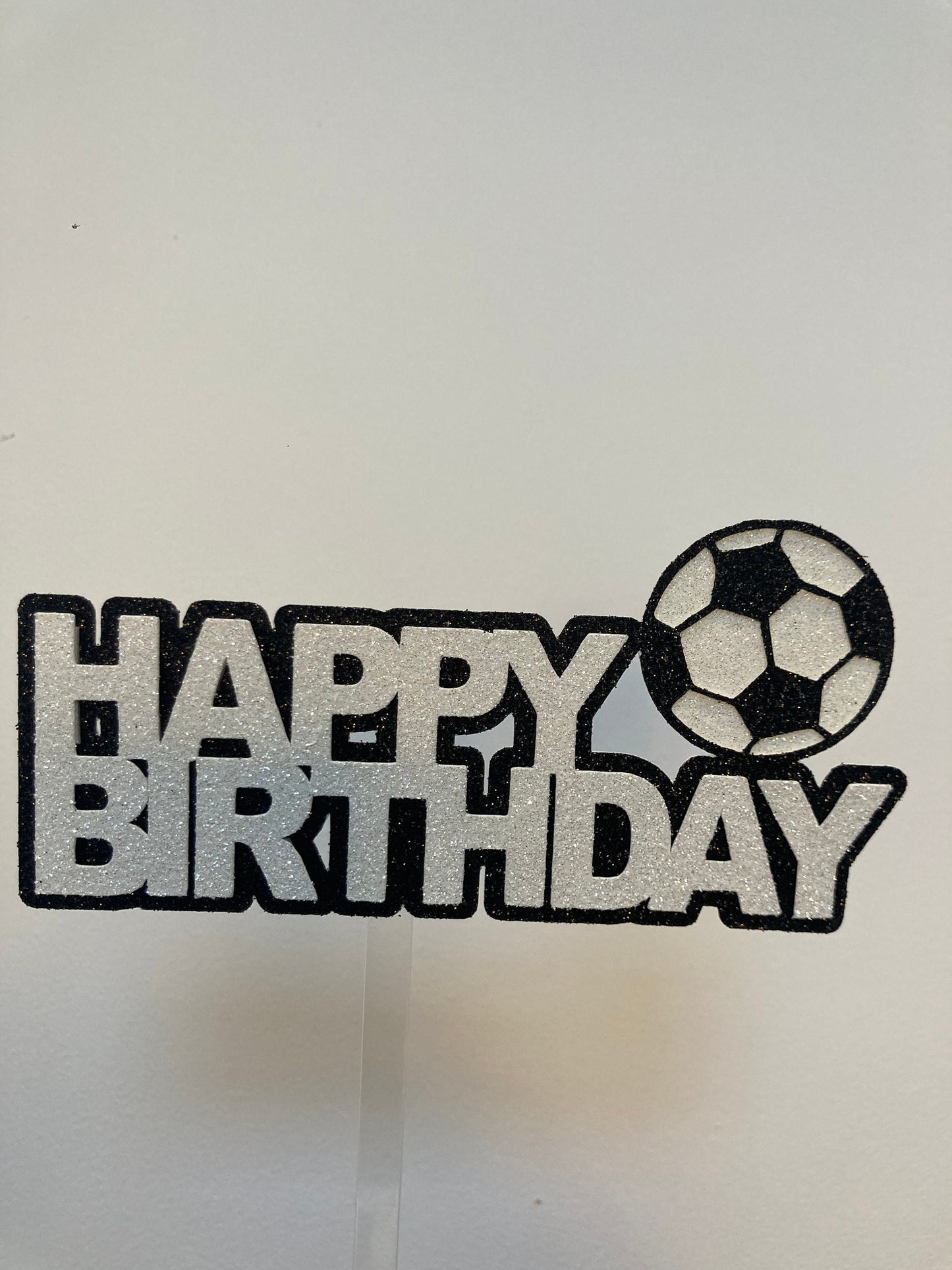 Football cake topper, Happy birthday football cake topper