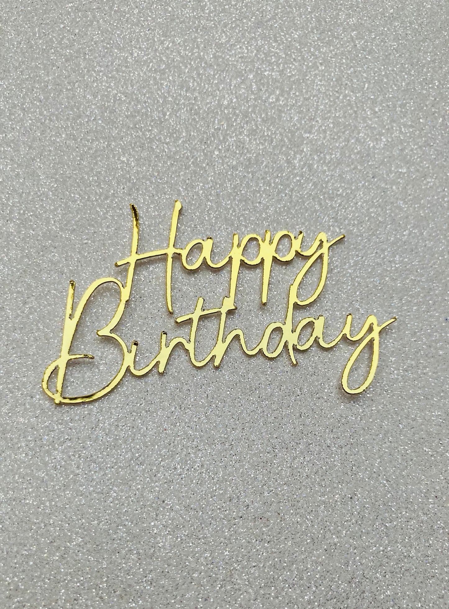 Happy birthday cupcake topper
