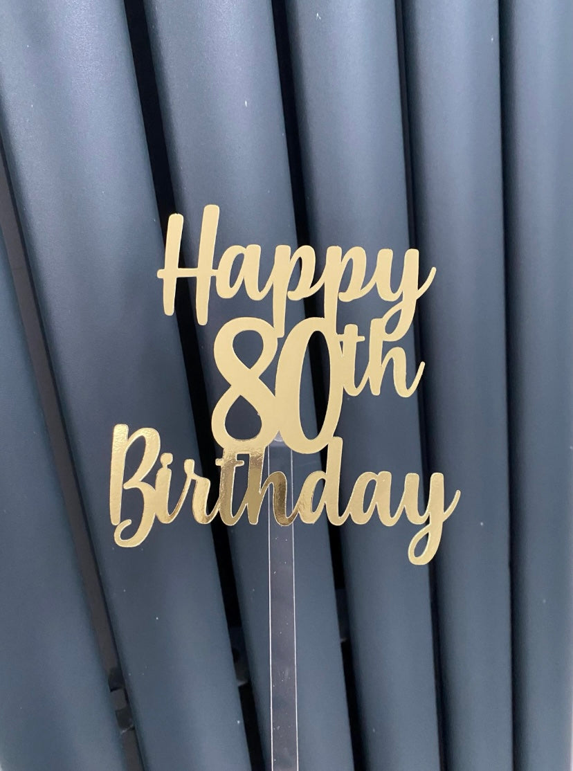 Personalised cake topper