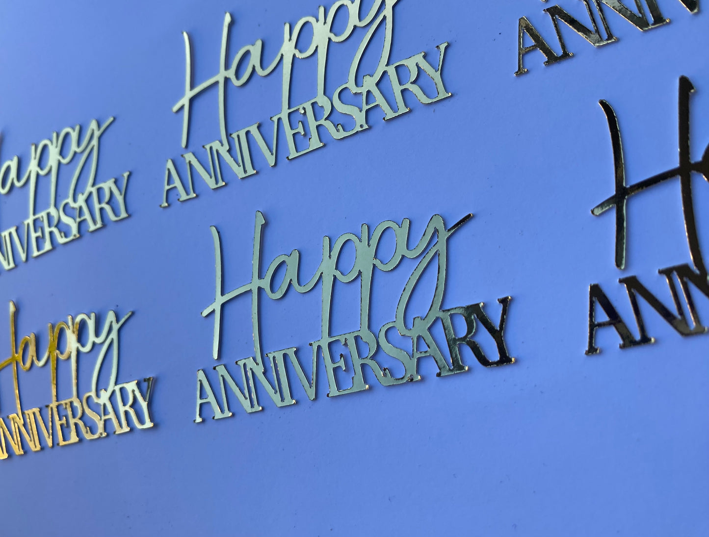 Happy Anniversary cupcake toppers