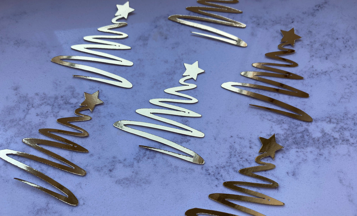 Christmas tree cupcake toppers