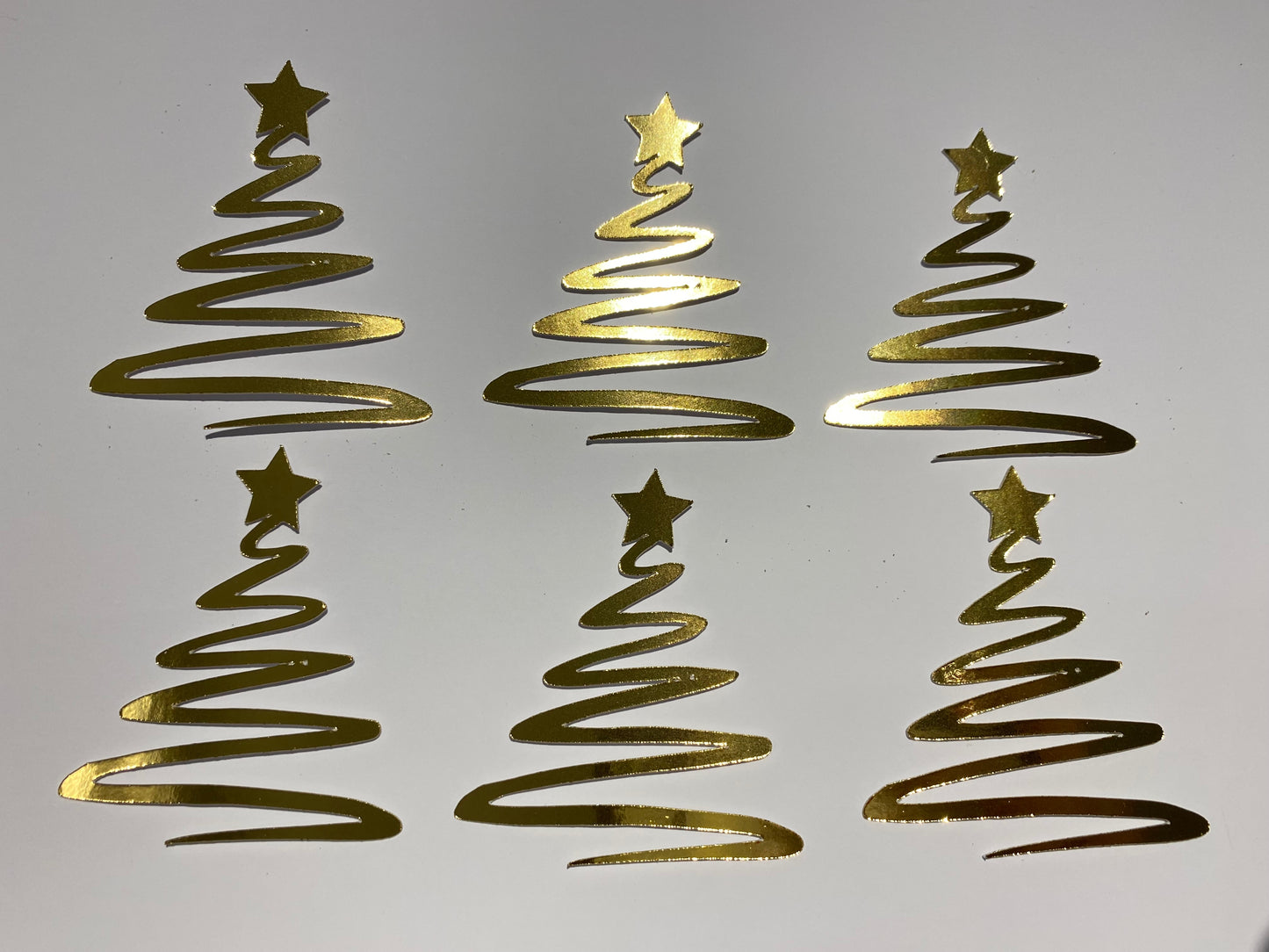Christmas tree cupcake toppers