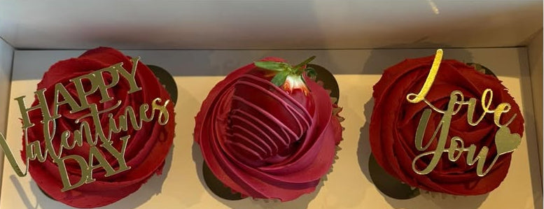 Valentine's cupcake toppers