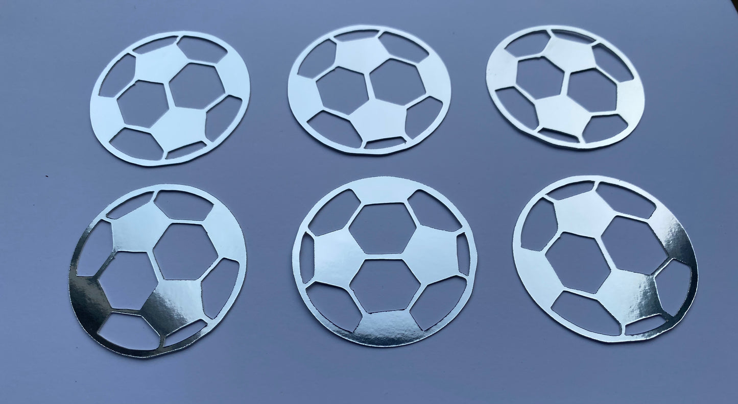 Football cupcake toppers