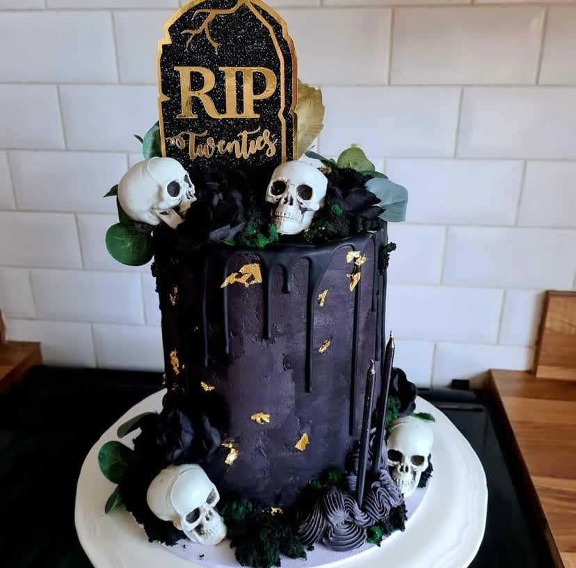 RIP twenties cake topper