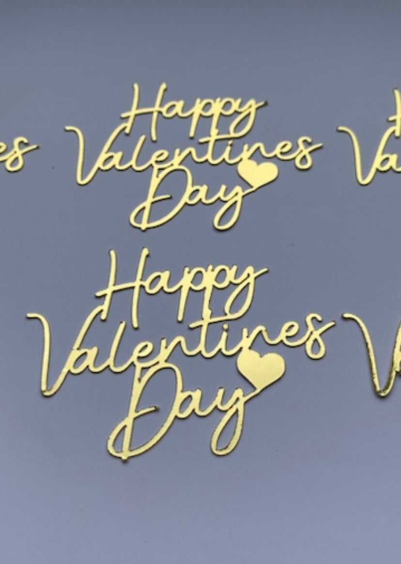 Happy Valentines day cupcake toppers, Valentines sheet cake toppers (Copy)