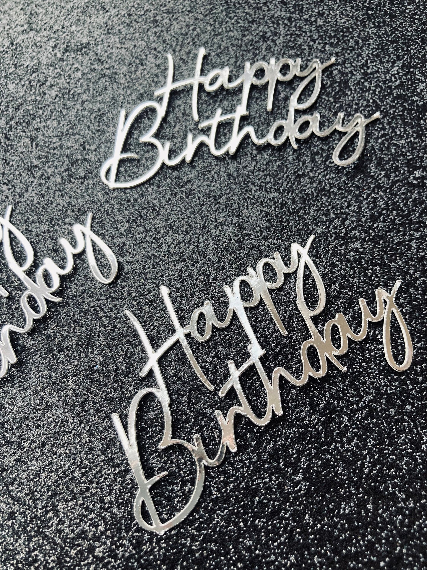 Happy birthday cupcake topper
