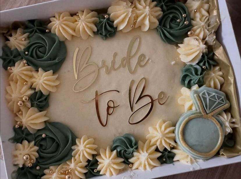 Bride to be cake charm, Bride to be cake topper