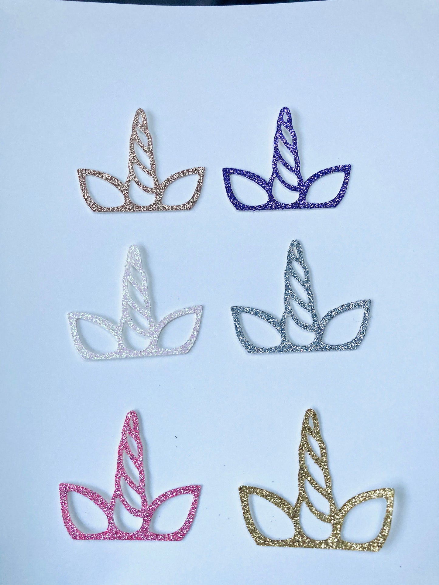Unicorn cupcake toppers