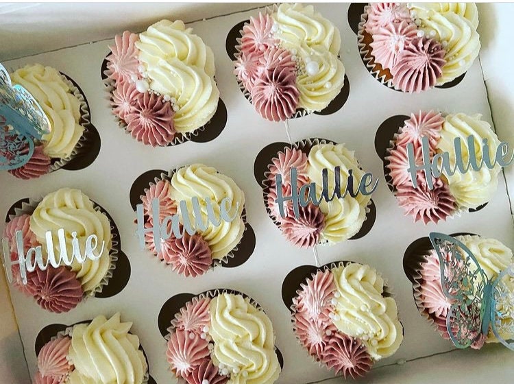 Personalised cupcake toppers - customised