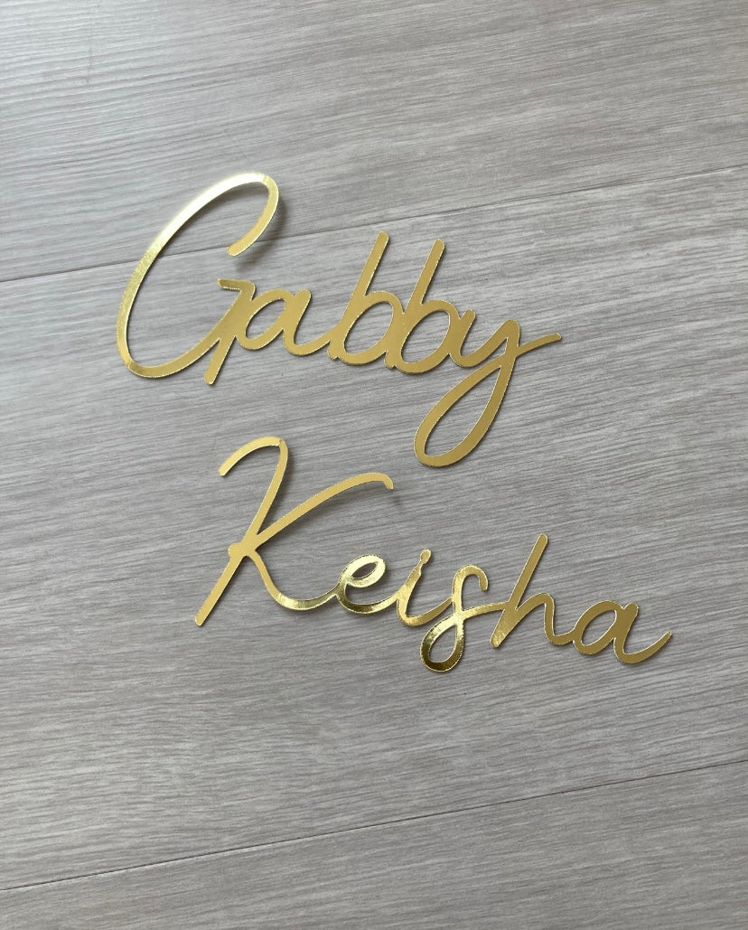 Personalised name charm