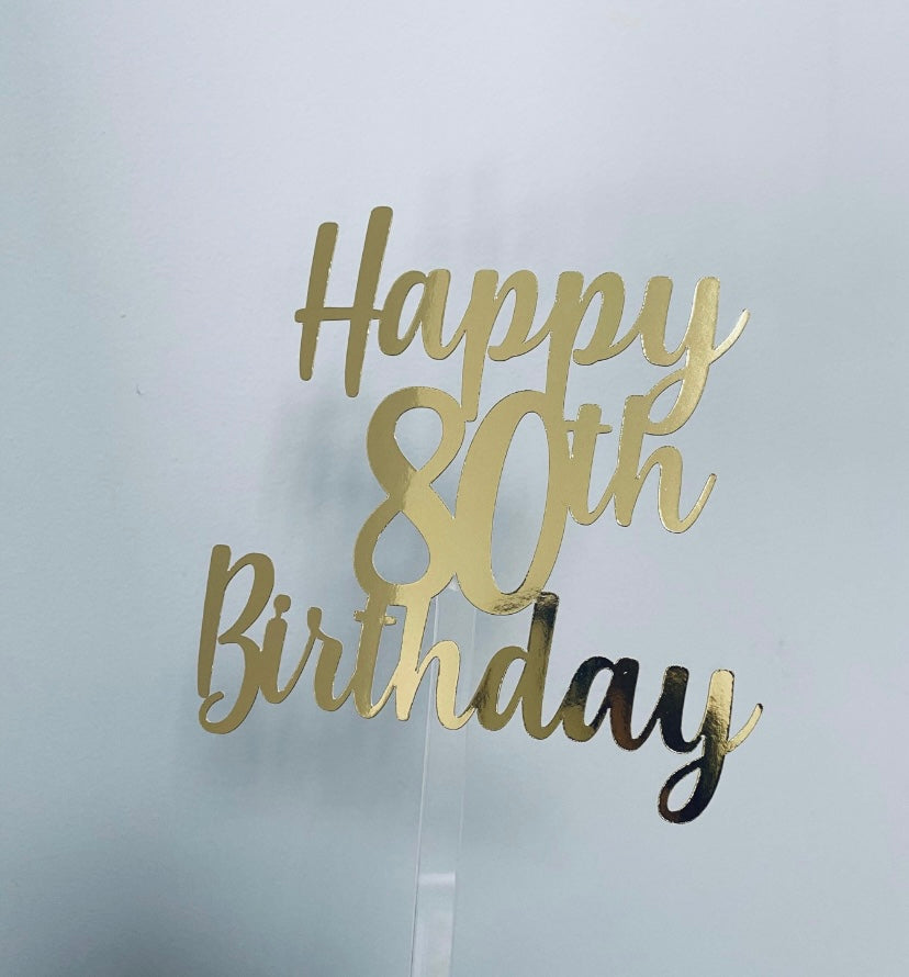 Personalised cake topper