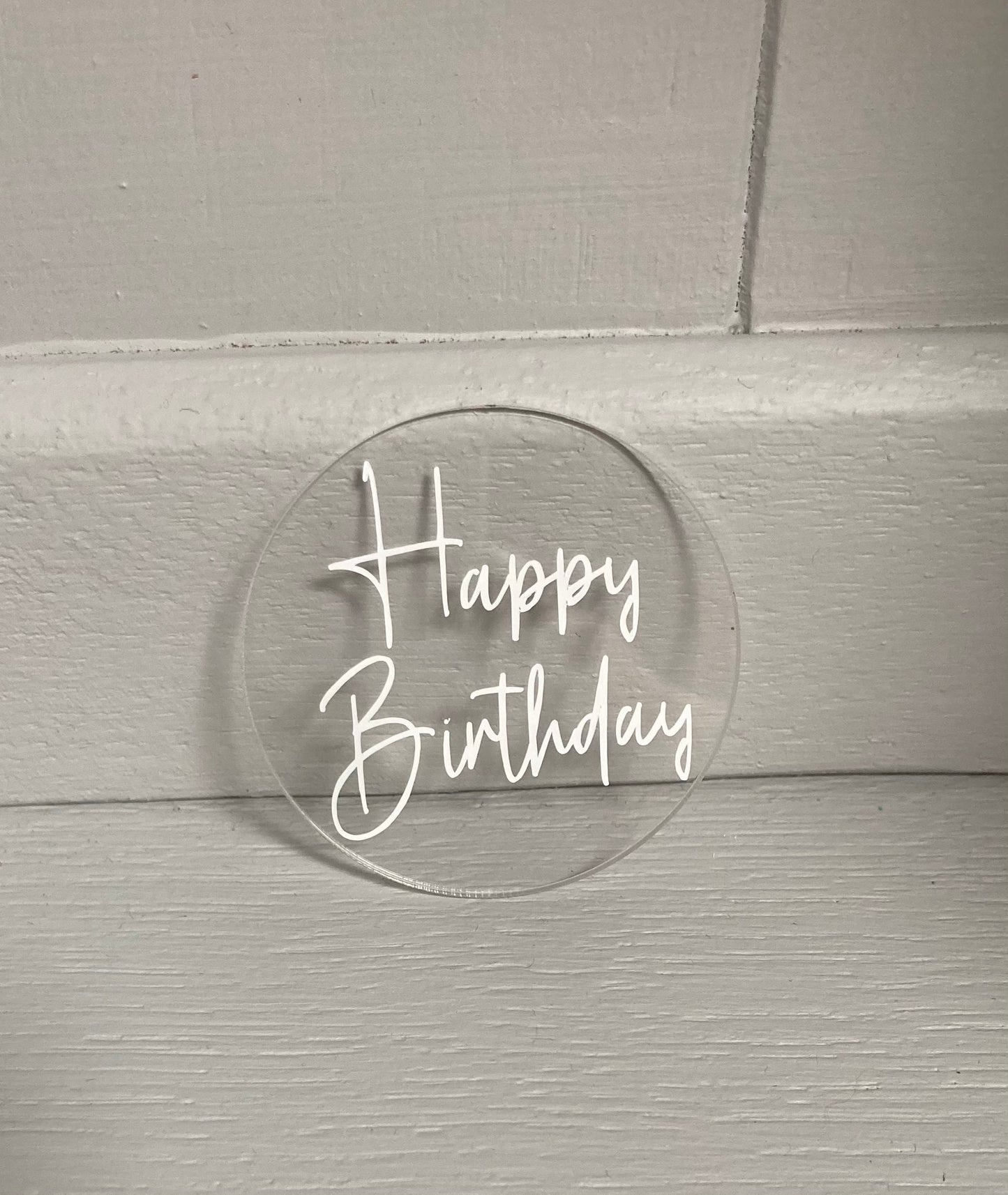 Cake Disc Cupcake Topper - Acrylic Cake Topper, acrylic cake topper, birthday topper, cupcake decor, cake charm