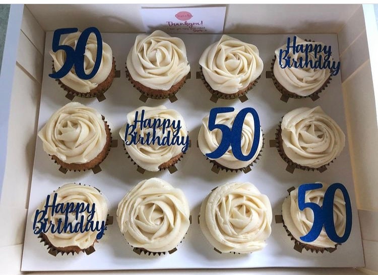 Personalised cupcake toppers - customised