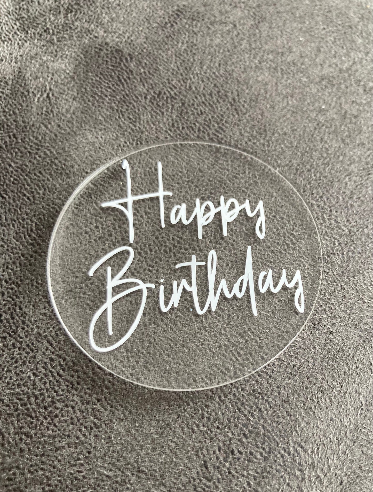 Cake Disc Cupcake Topper - Acrylic Cake Topper, acrylic cake topper, birthday topper, cupcake decor, cake charm