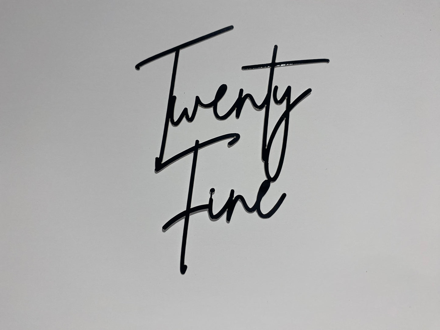 Twenty Fine cake charm