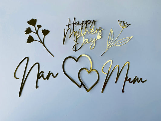 Mother’s Day cupcake toppers