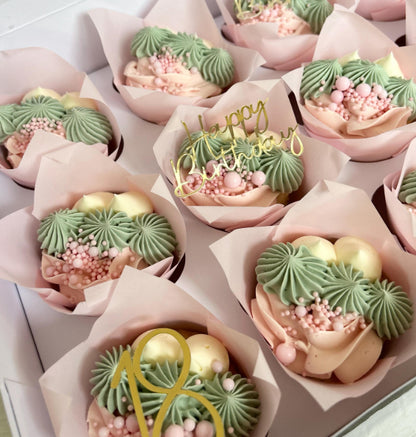 Personalised age cupcake toppers