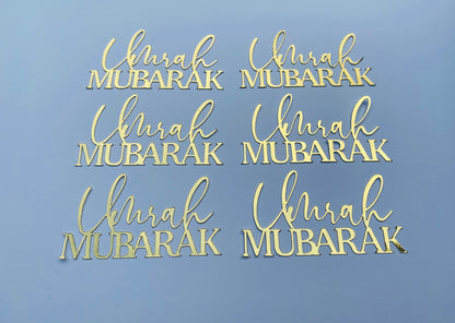 Umrah Mubarak cupcake topper