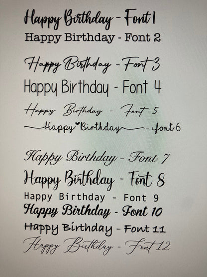 Acrylic Cake topper, Personalised cake topper