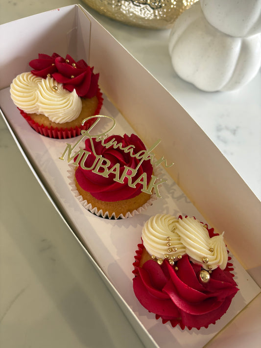 Ramadan Mubarak cupcake topper