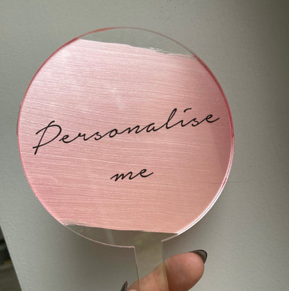 Acrylic Cake topper, Personalised cake topper
