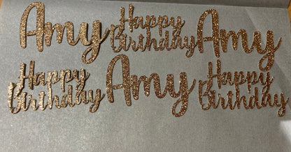 Personalised cupcake toppers - customised