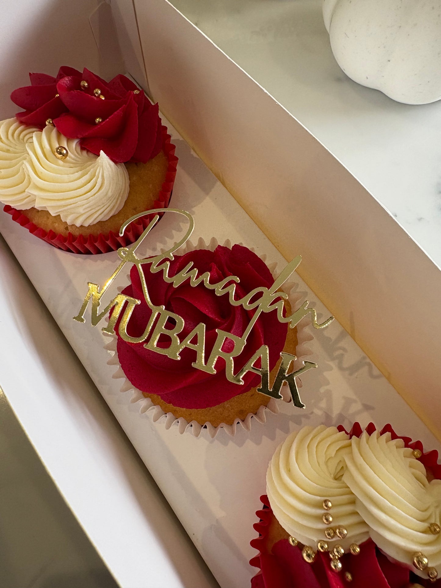 Ramadan Mubarak cupcake topper