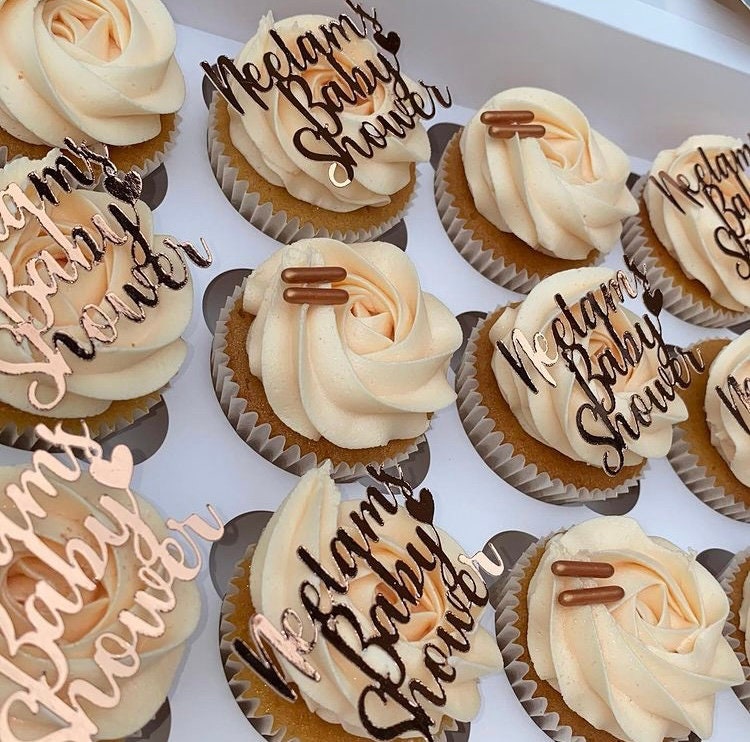 Personalised cupcake toppers - customised