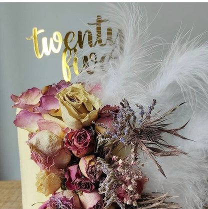 Age topper, Written age cake topper