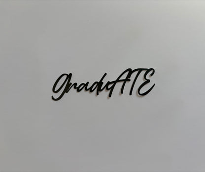 GraduATE cake topper