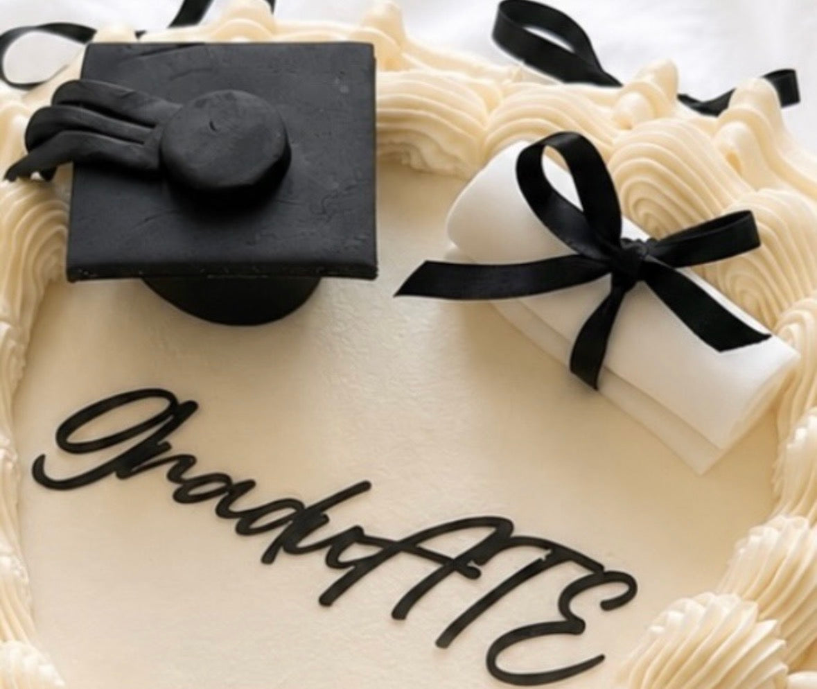 GraduATE cake topper