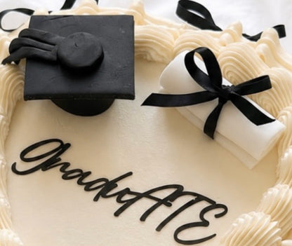 GraduATE cake topper