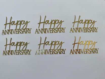 Happy Anniversary cupcake toppers