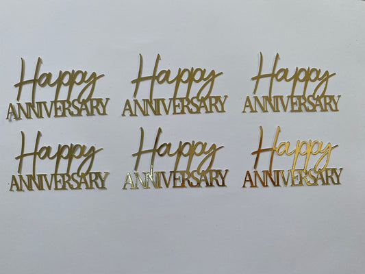 Happy Anniversary cupcake toppers