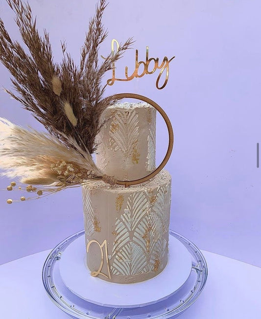 Name & age charm, topper