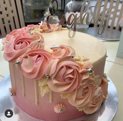 Age topper, Written age cake topper