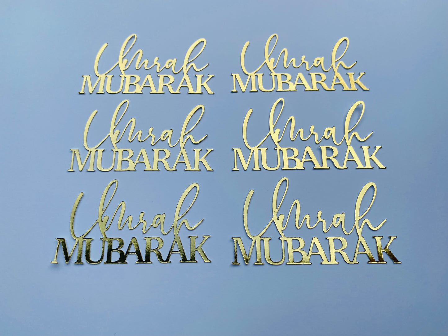 Umrah Mubarak cupcake topper