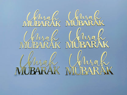 Umrah Mubarak cupcake topper