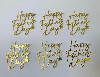 Happy Father’s Day cupcake toppers