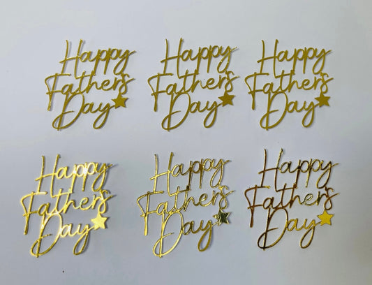 Happy Father’s Day cupcake toppers