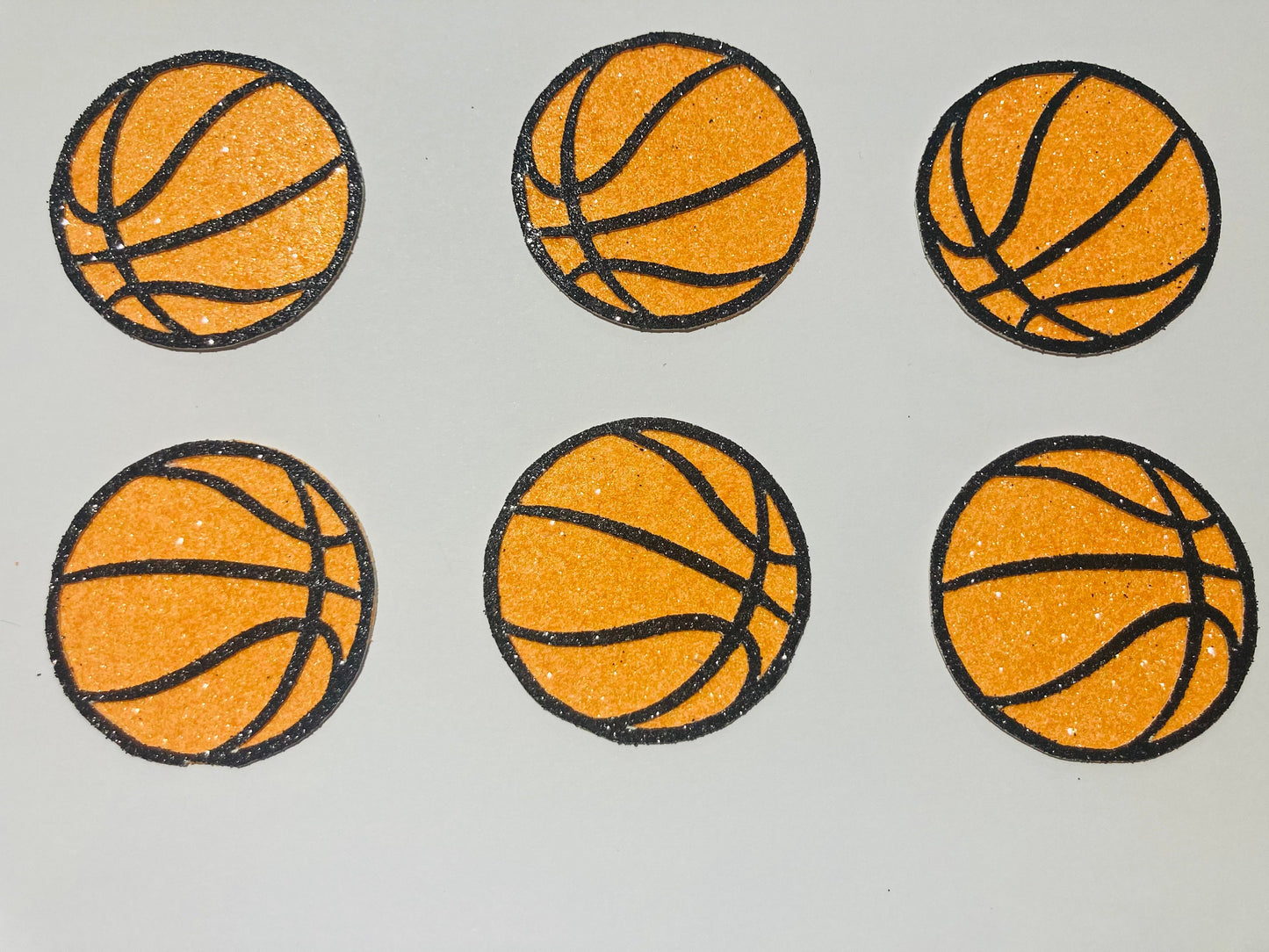 Basketball cupcake toppers, basket ball toppers