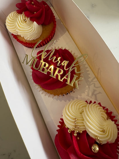 Umrah Mubarak cupcake topper