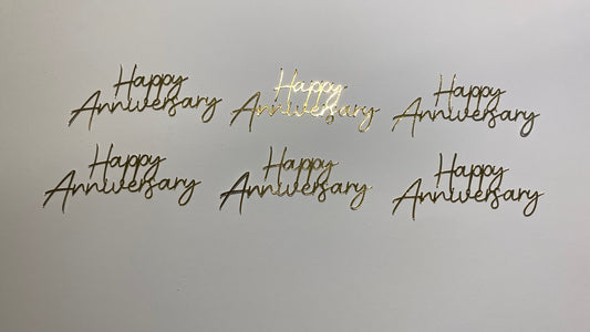 Happy Anniversary cupcake toppers