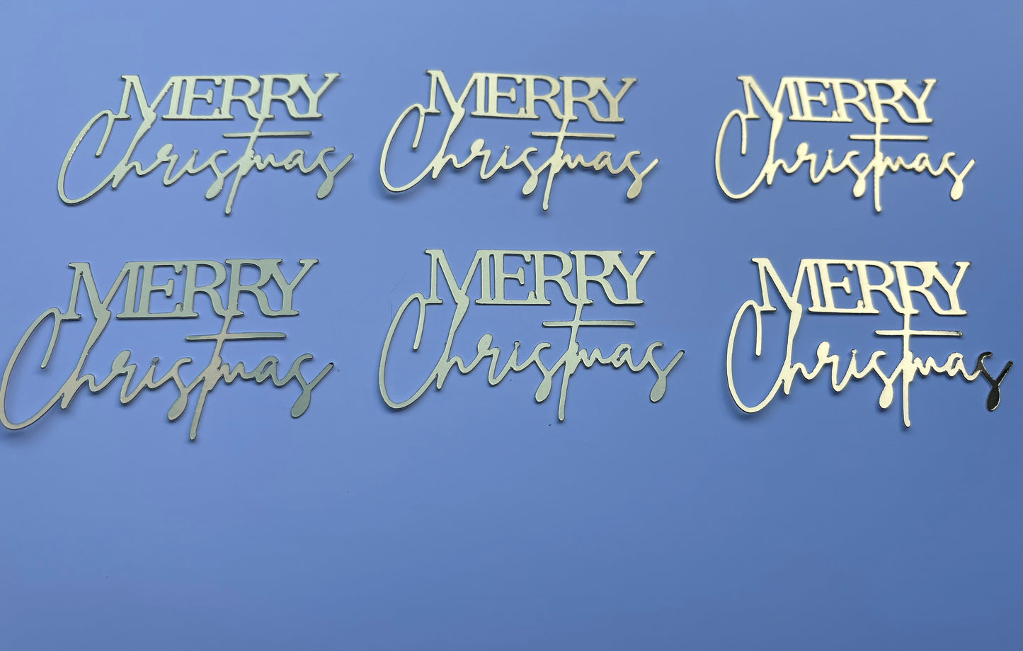 Merry Christmas cupcake toppers