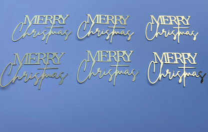 Merry Christmas cupcake toppers