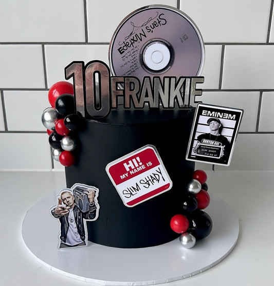 Eminem cake topper set with name & age